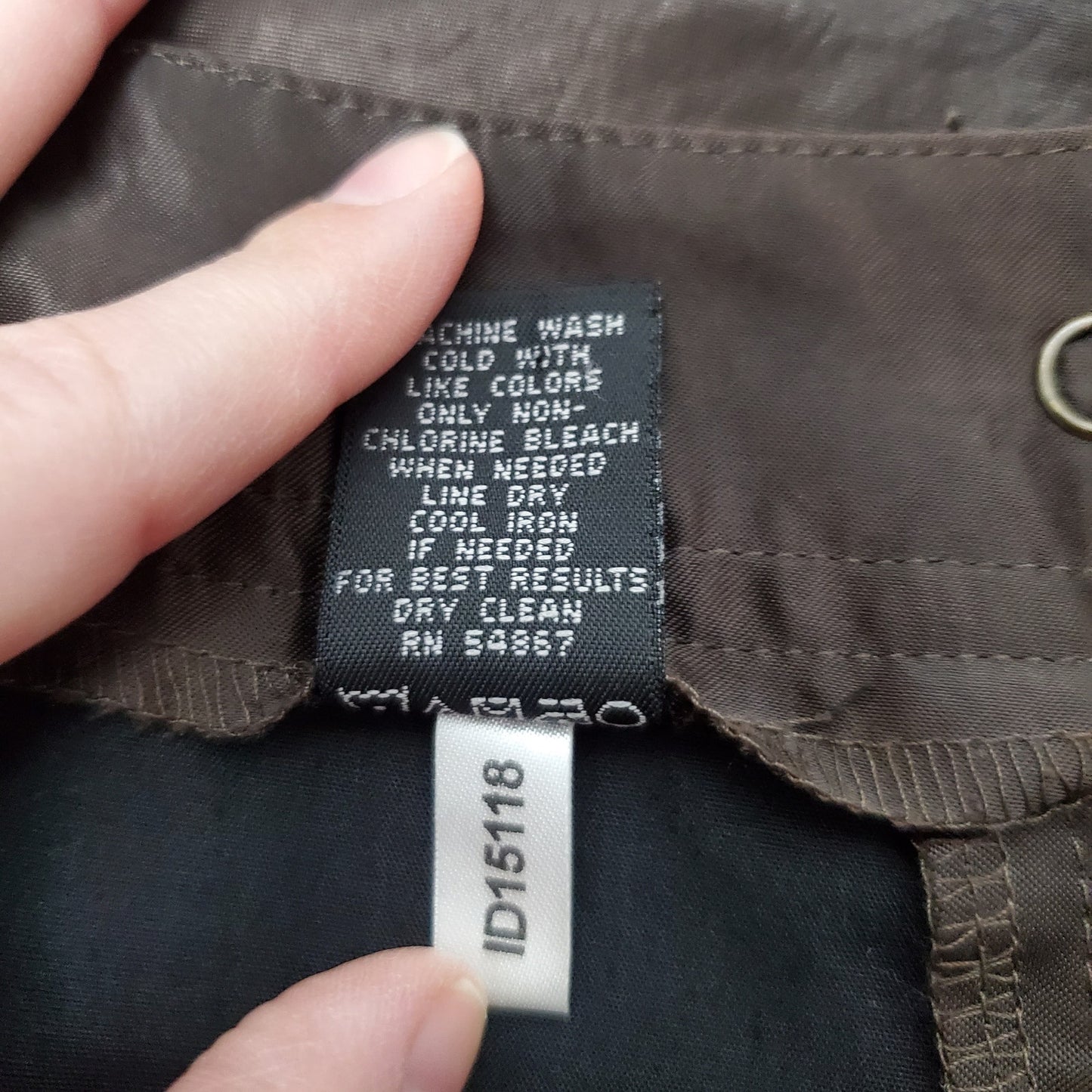 Express satin brown pants w/ cargo pockets, floral embroidery mid-ride W30 L31