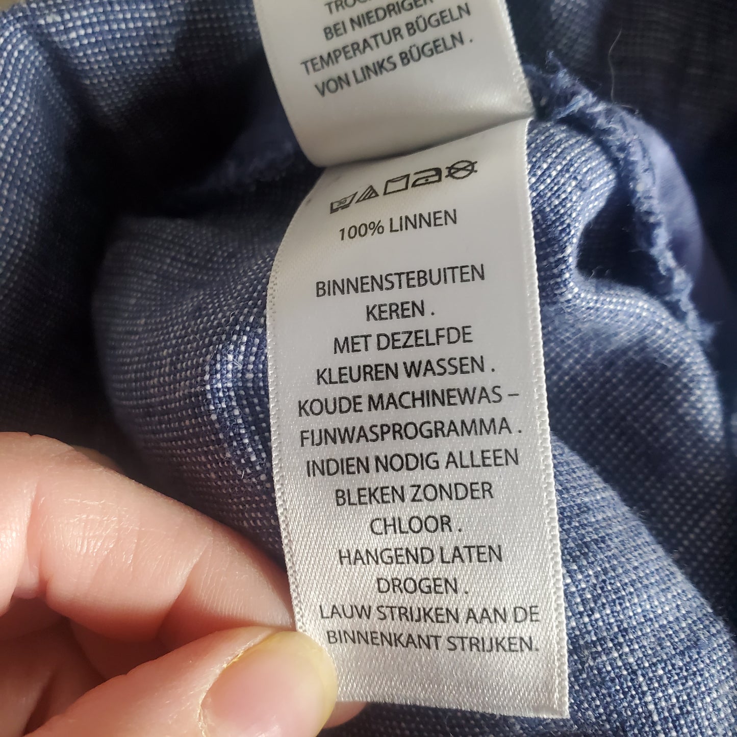 Linen denim color women's pants c&c california US size 4 with ribbon belt