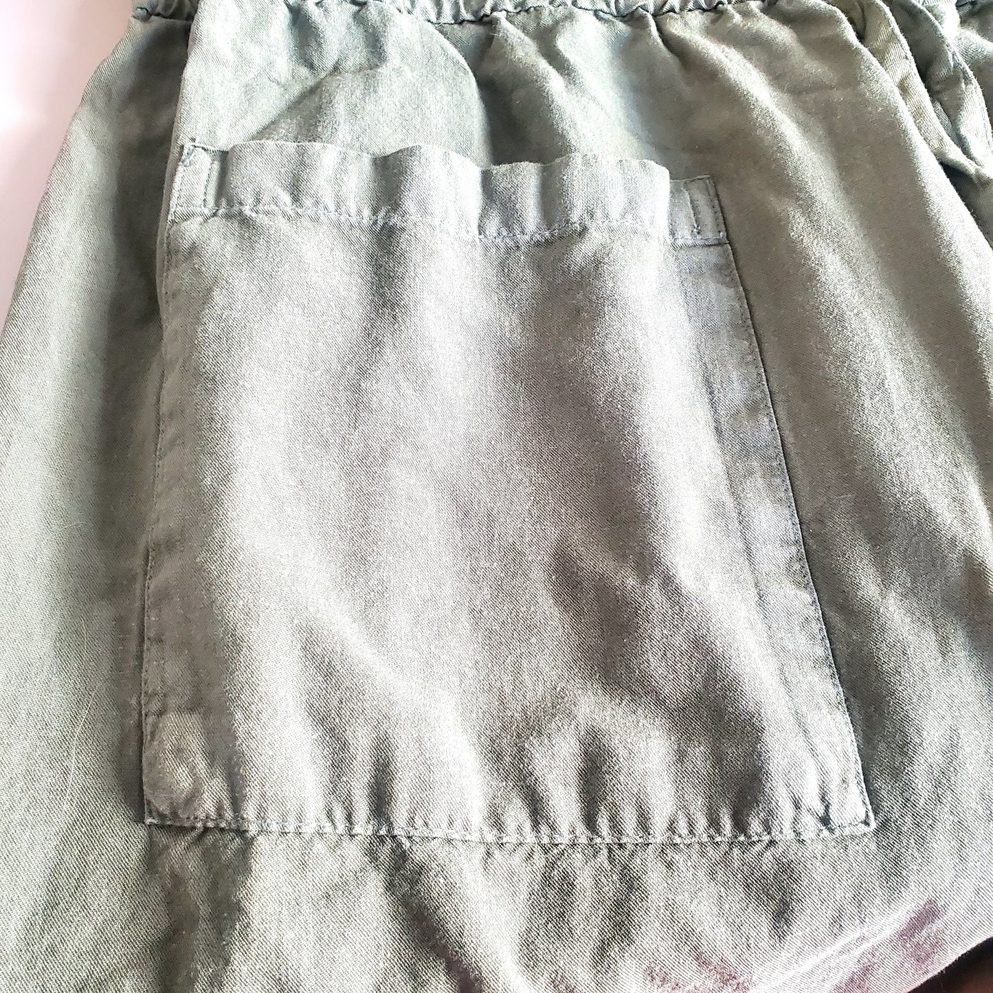 Forest green romper by Old Navy women's size large drawstring waist