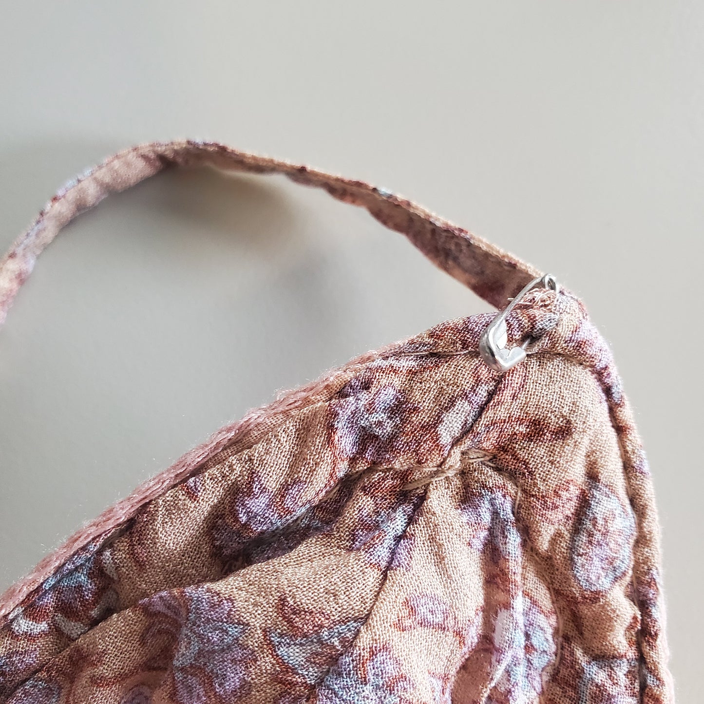 boho maxi free people dress with paisley pinks and purple (mended)