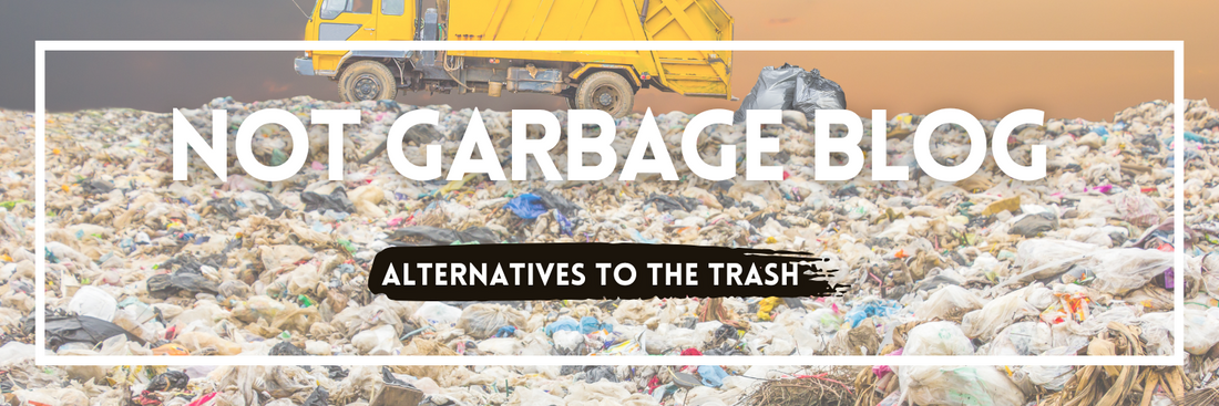 No, not the garbage! Let's throw less out and reduce landfill use.