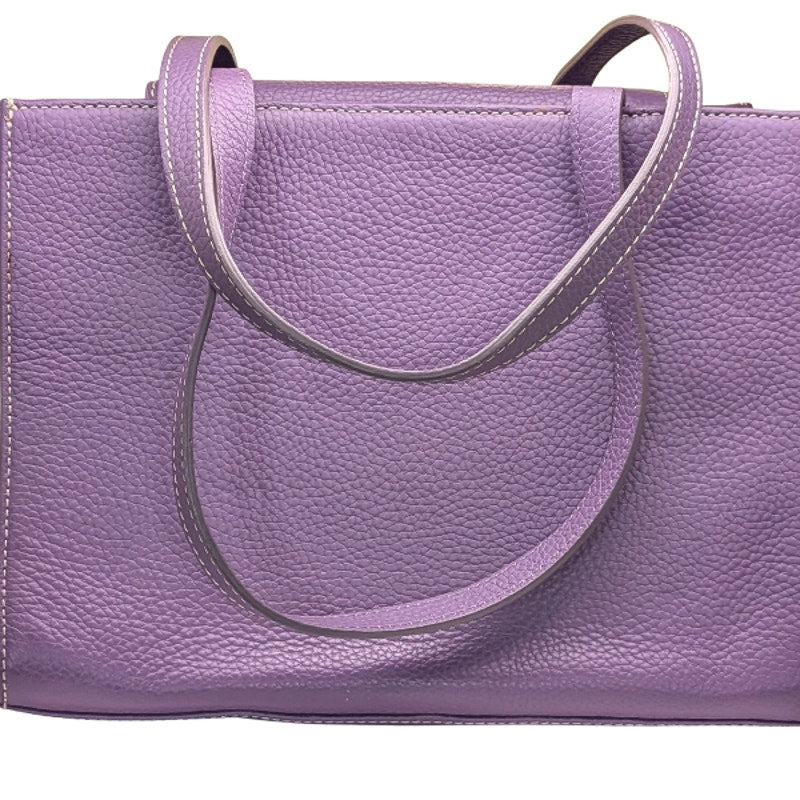 Dooney & Bourke purple shoulder leather bag purse aubergine medium bag