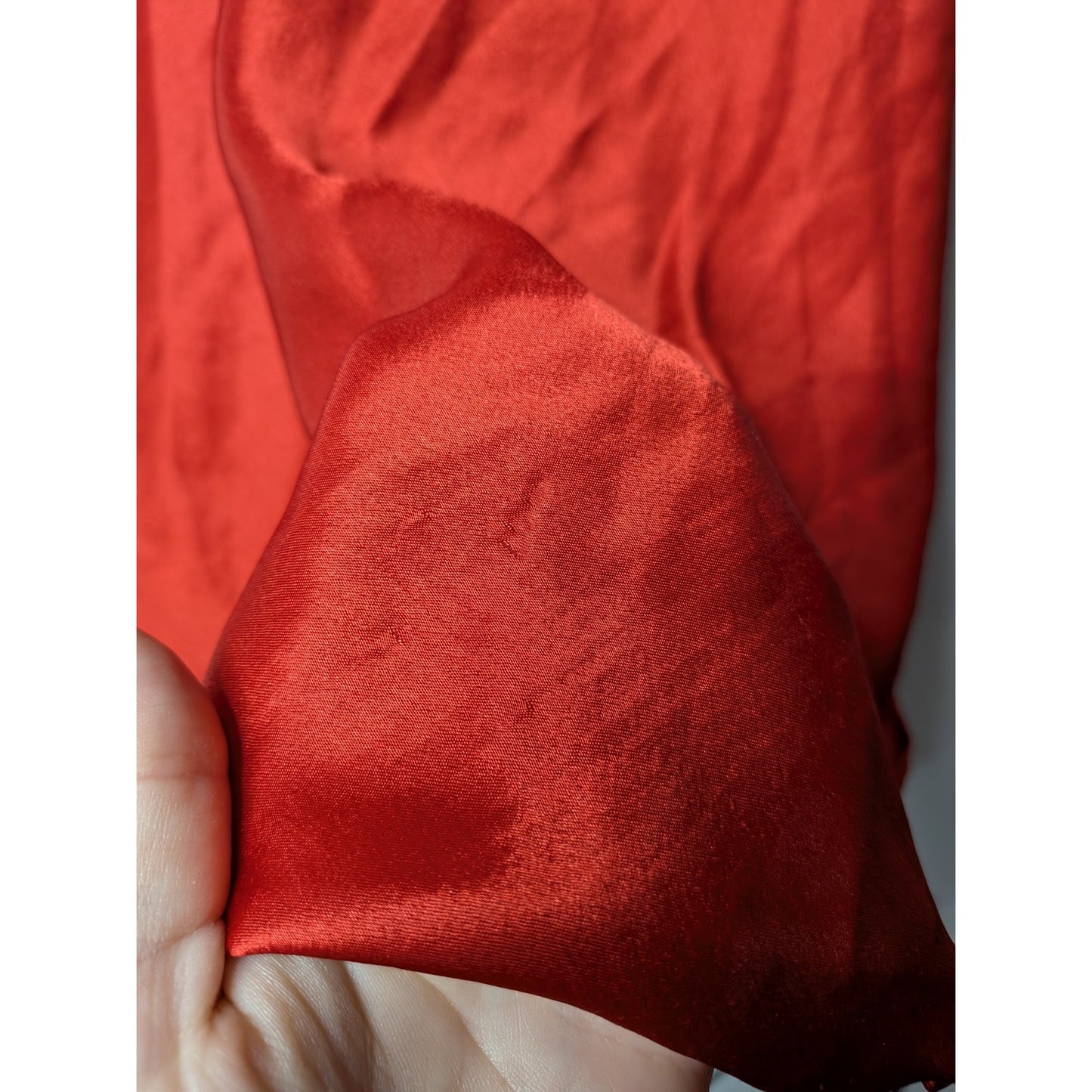 Slip dress red vintage Val Mode Lingerie dress made in usa nightgown satin