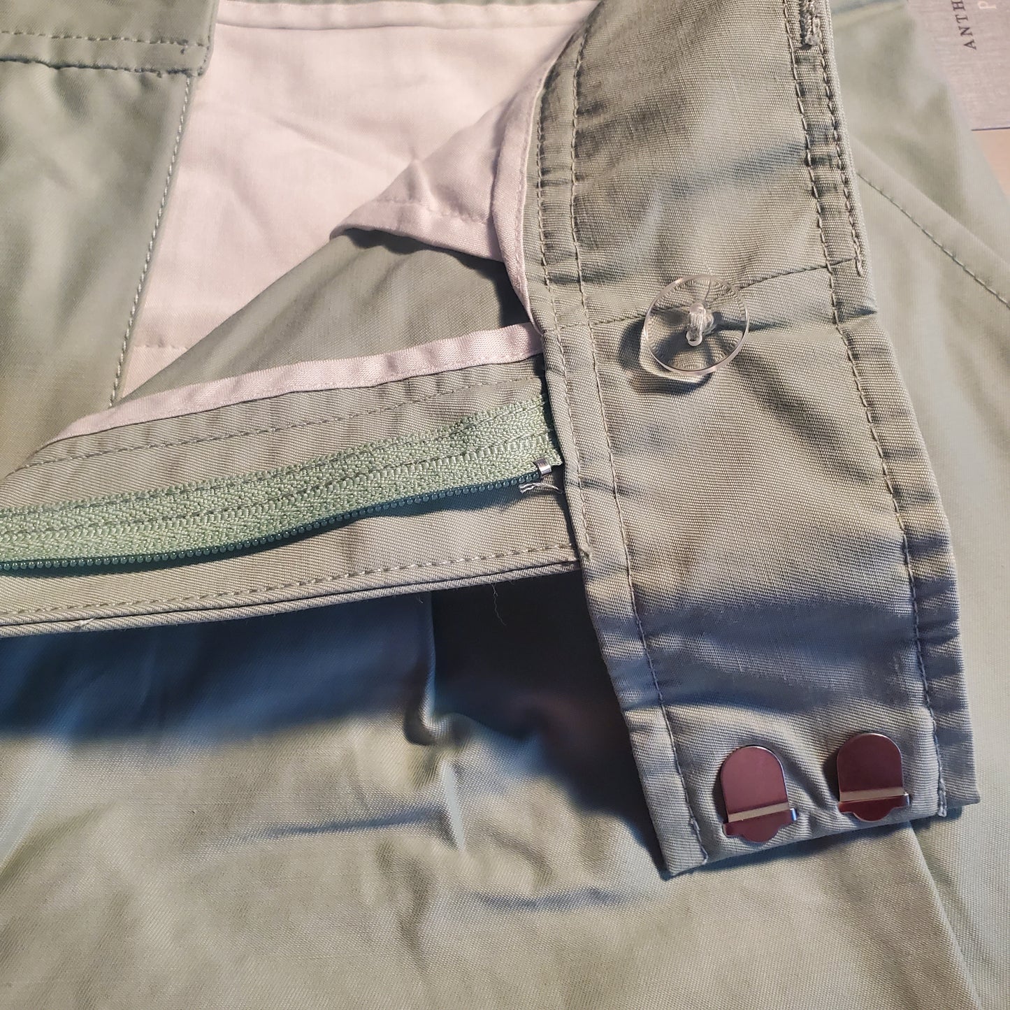 Size 4 Petite, NWT Meave by Anthropologie mint green pants