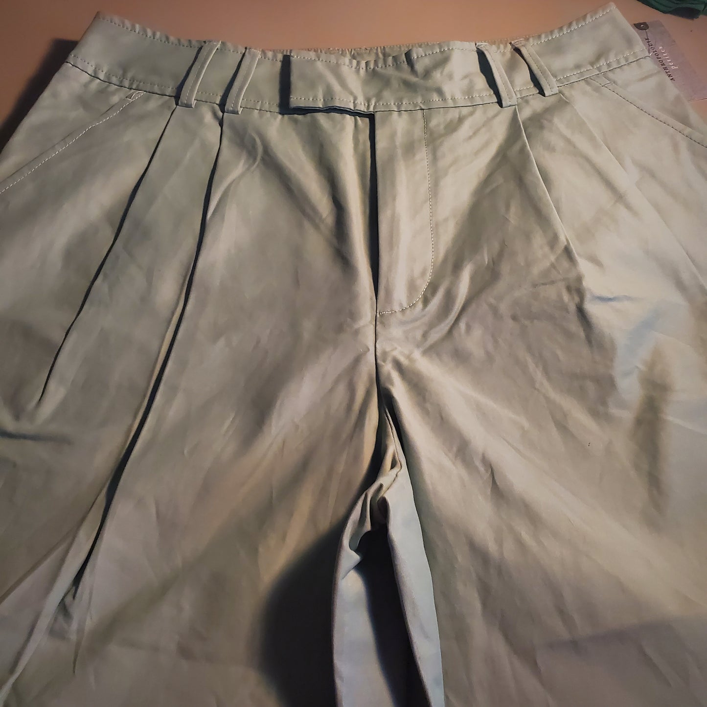 Size 4 Petite, NWT Meave by Anthropologie mint green pants