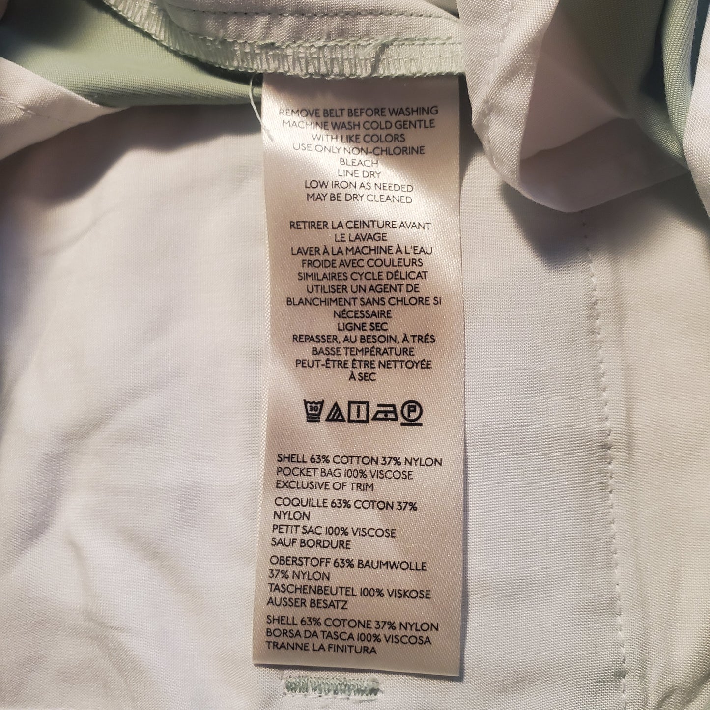 Size 4 Petite, NWT Meave by Anthropologie mint green pants