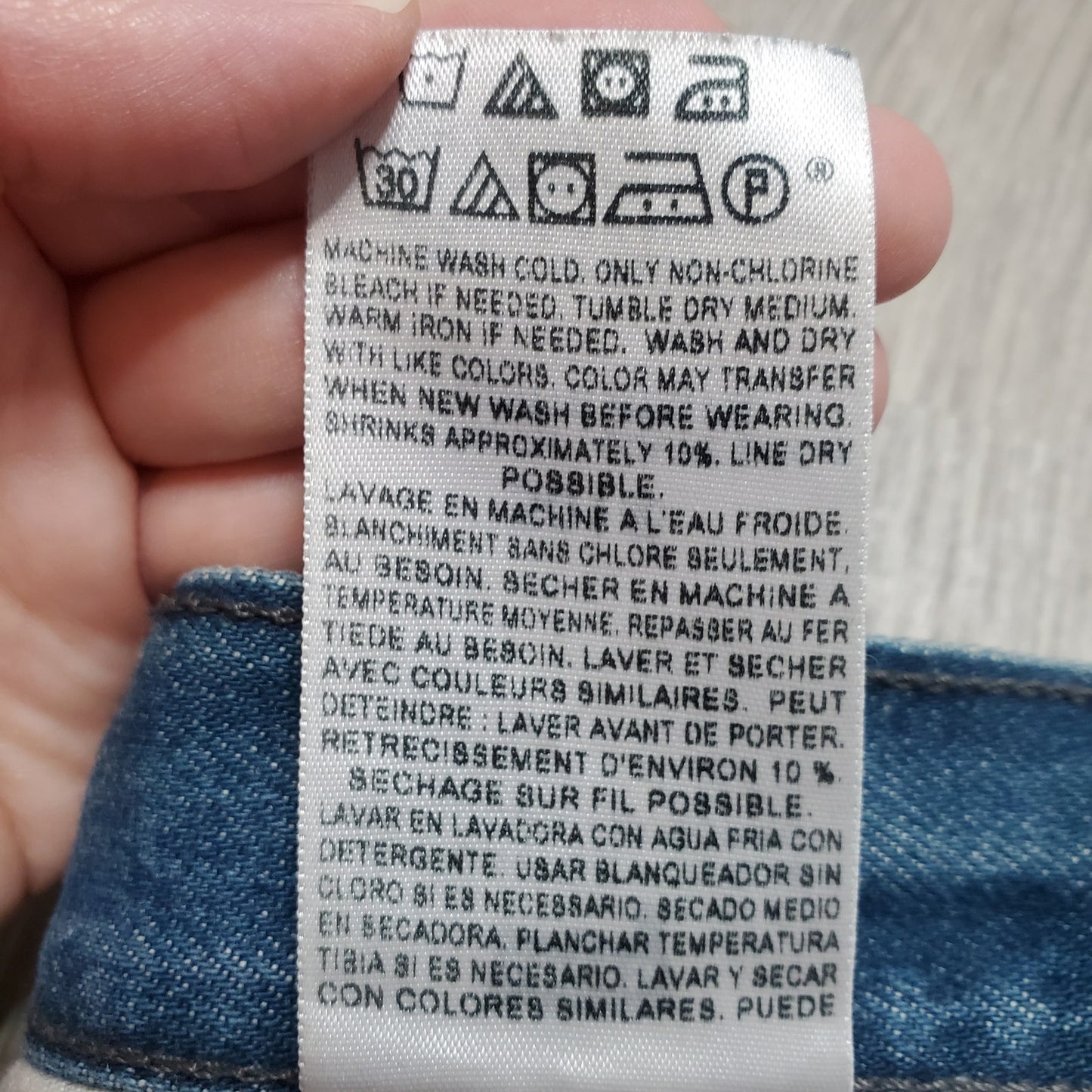 Levi Strauss 501 cotton jean shorts W29 L30 denim short cut off womens