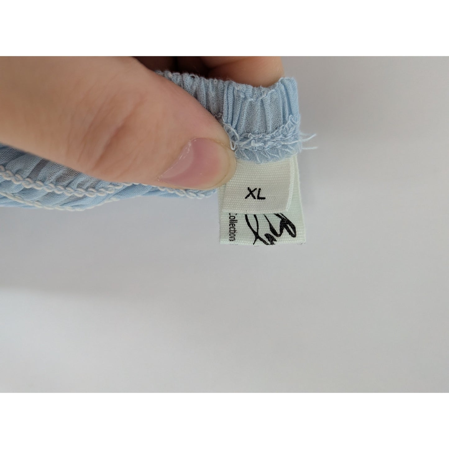 BYINNS squareneck sheer long sleeve ruffle tiered princess dress XL