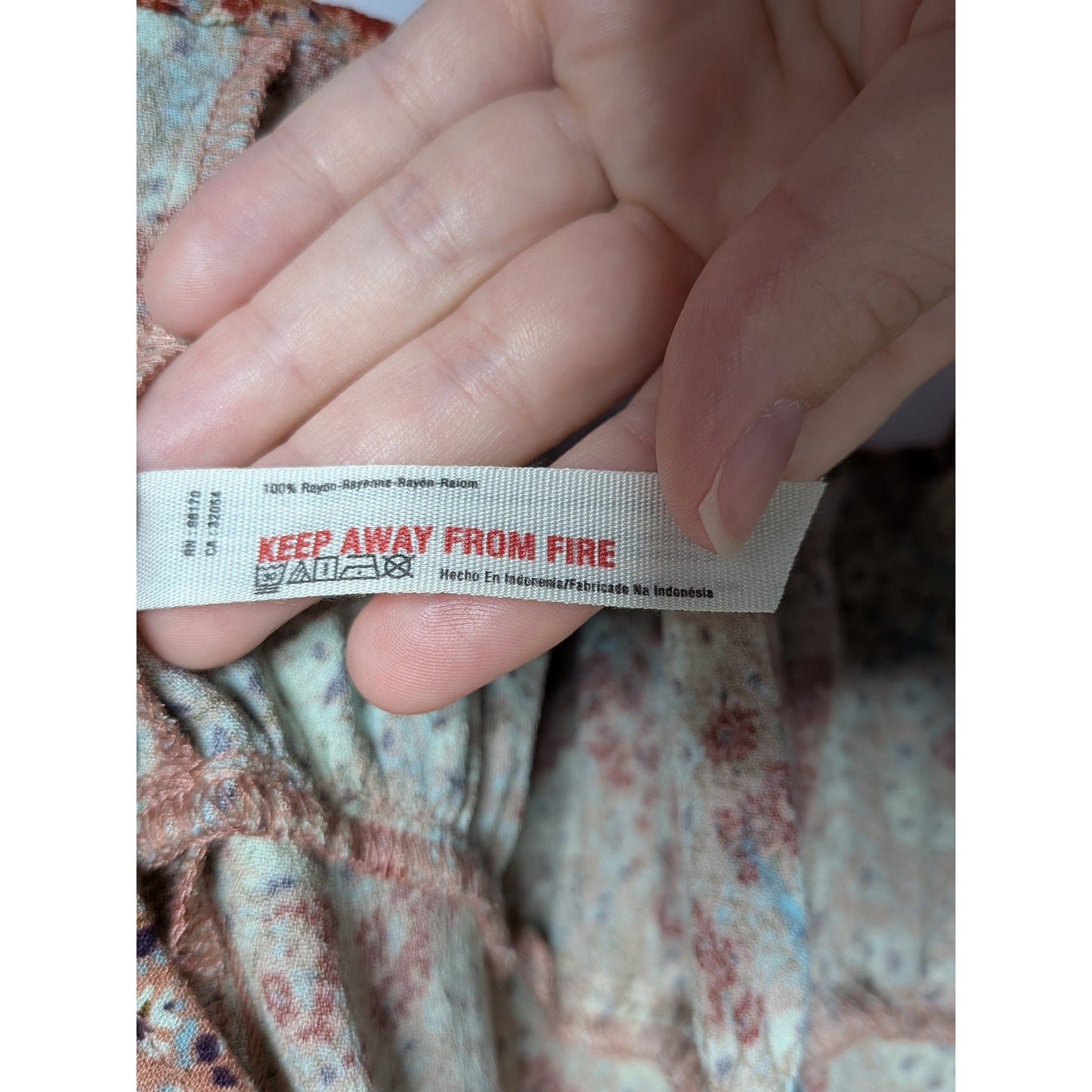 Nightie from Free People Intimately line lovely rust pink small flowers small