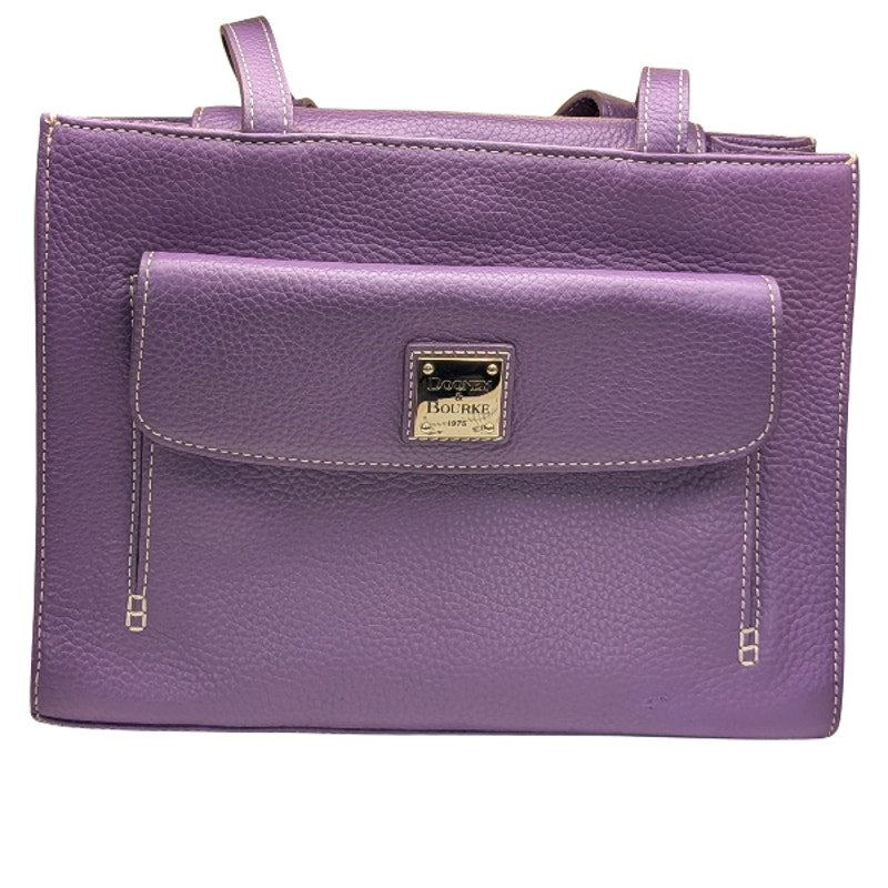 Dooney & Bourke purple shoulder leather bag purse aubergine medium bag