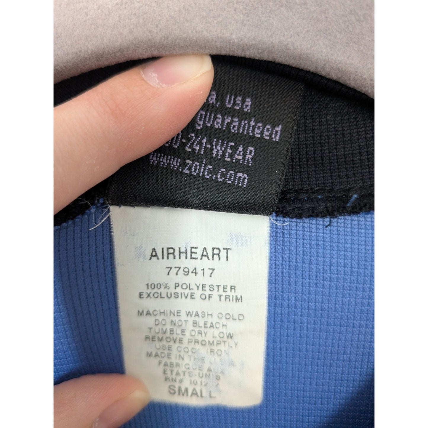 Zoic womens cycling jersey 3 back pockets style Airheart size small