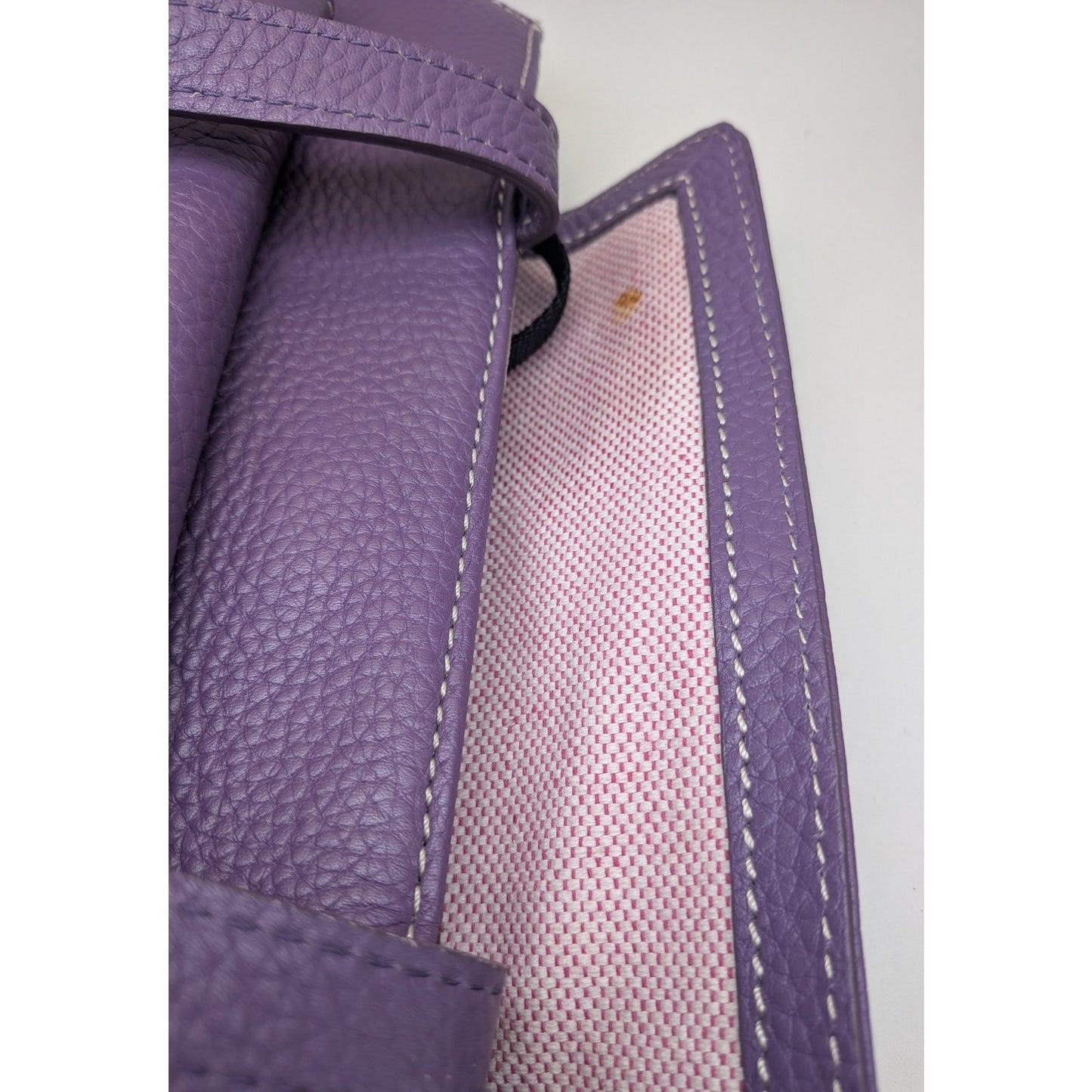 Dooney & Bourke purple shoulder leather bag purse aubergine medium bag