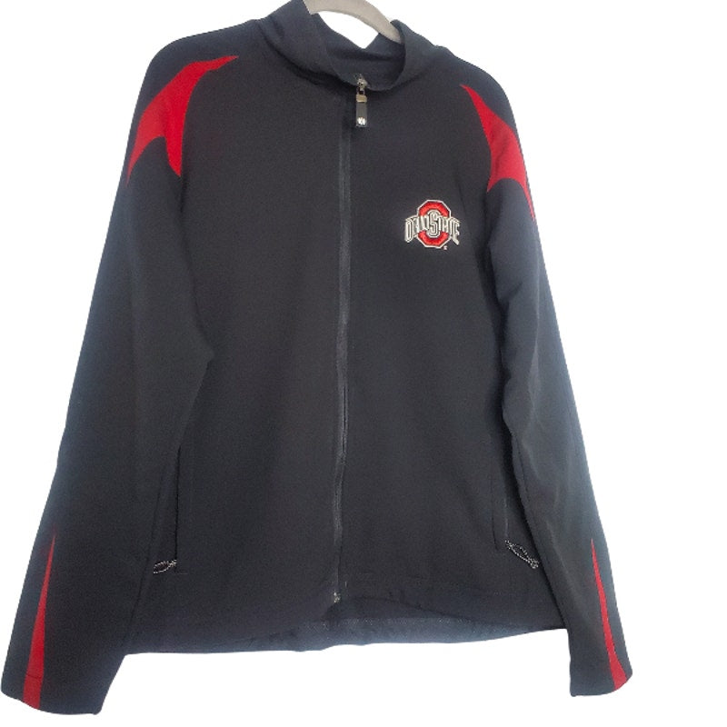 Ohio State zip up ladies large holloway brand waist cinch