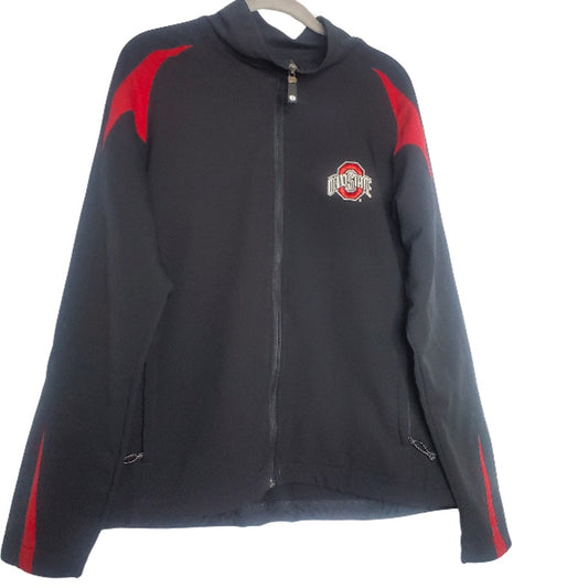 Ohio State zip up ladies large holloway brand waist cinch