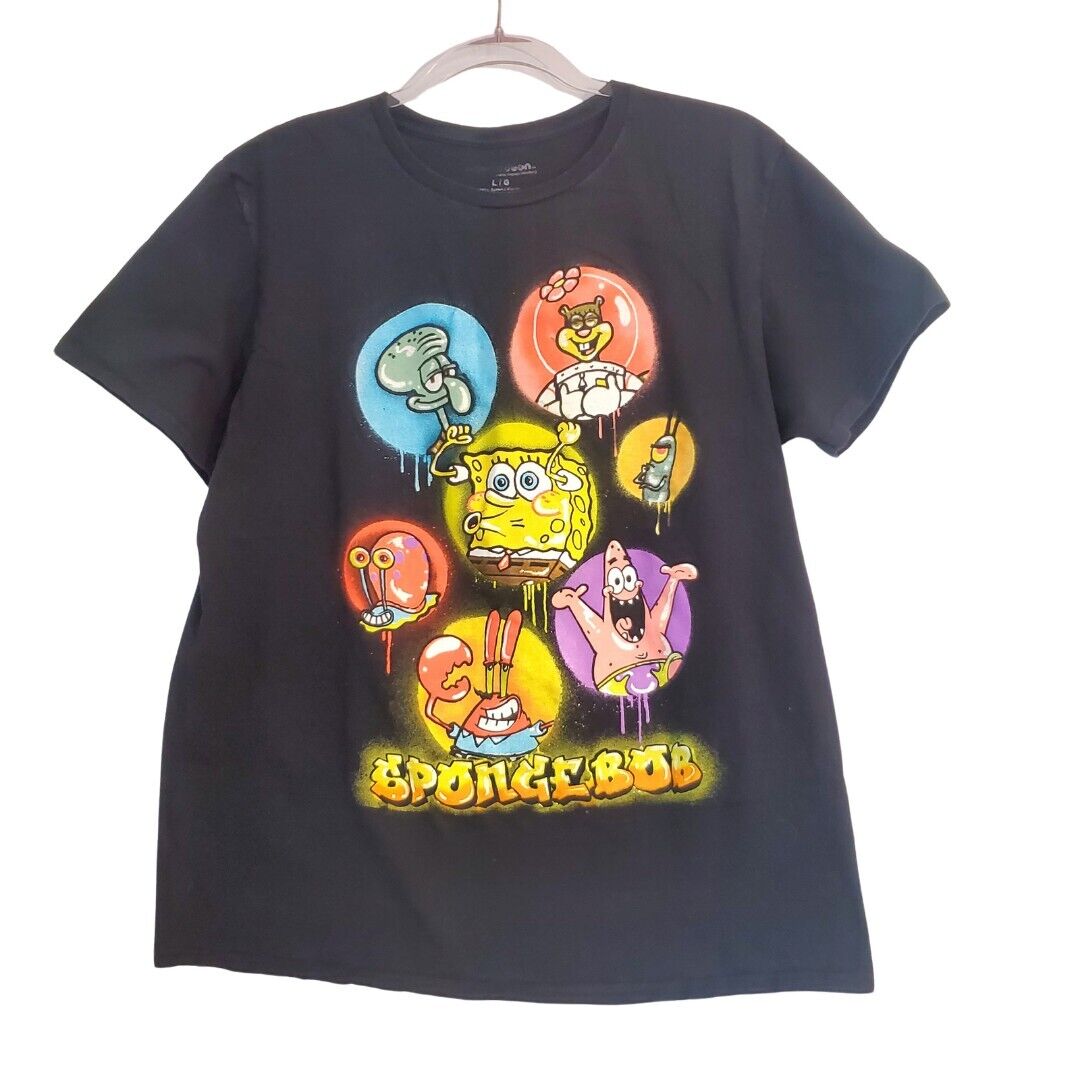 Nickelodeon SpongeBob SquarePants Squidward Men's Cotton Large Graphic Tee Glorb