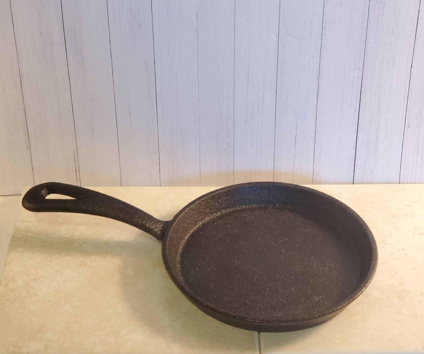 Mini 5” Individual Cast Iron Frying Pan Skillet 1/2" Deep Can Hang By Handle