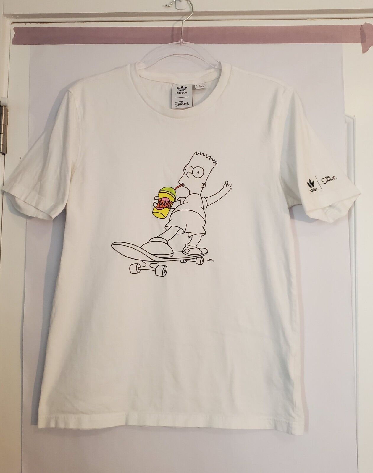 Adidas Originals x The Simpsons Squishee Tshirtt Men’s Size Small, HA5811 Bart
