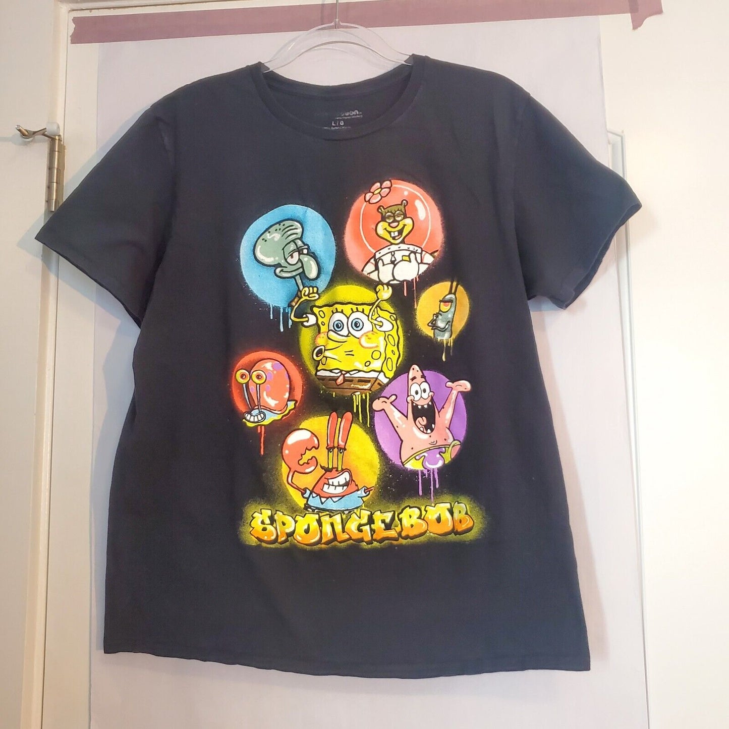 Nickelodeon SpongeBob SquarePants Squidward Men's Cotton Large Graphic Tee Glorb