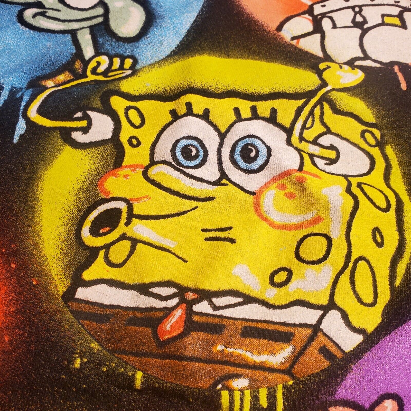 Nickelodeon SpongeBob SquarePants Squidward Men's Cotton Large Graphic Tee Glorb