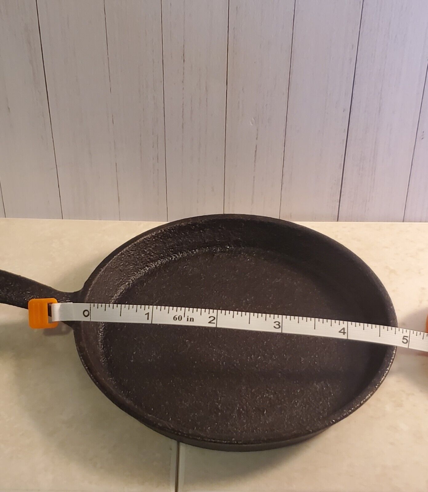 Mini 5” Individual Cast Iron Frying Pan Skillet 1/2" Deep Can Hang By Handle