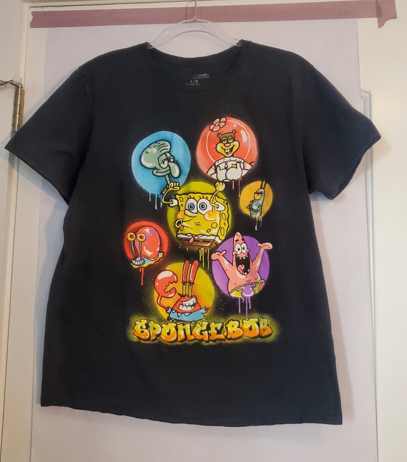 Nickelodeon SpongeBob SquarePants Squidward Men's Cotton Large Graphic Tee Glorb