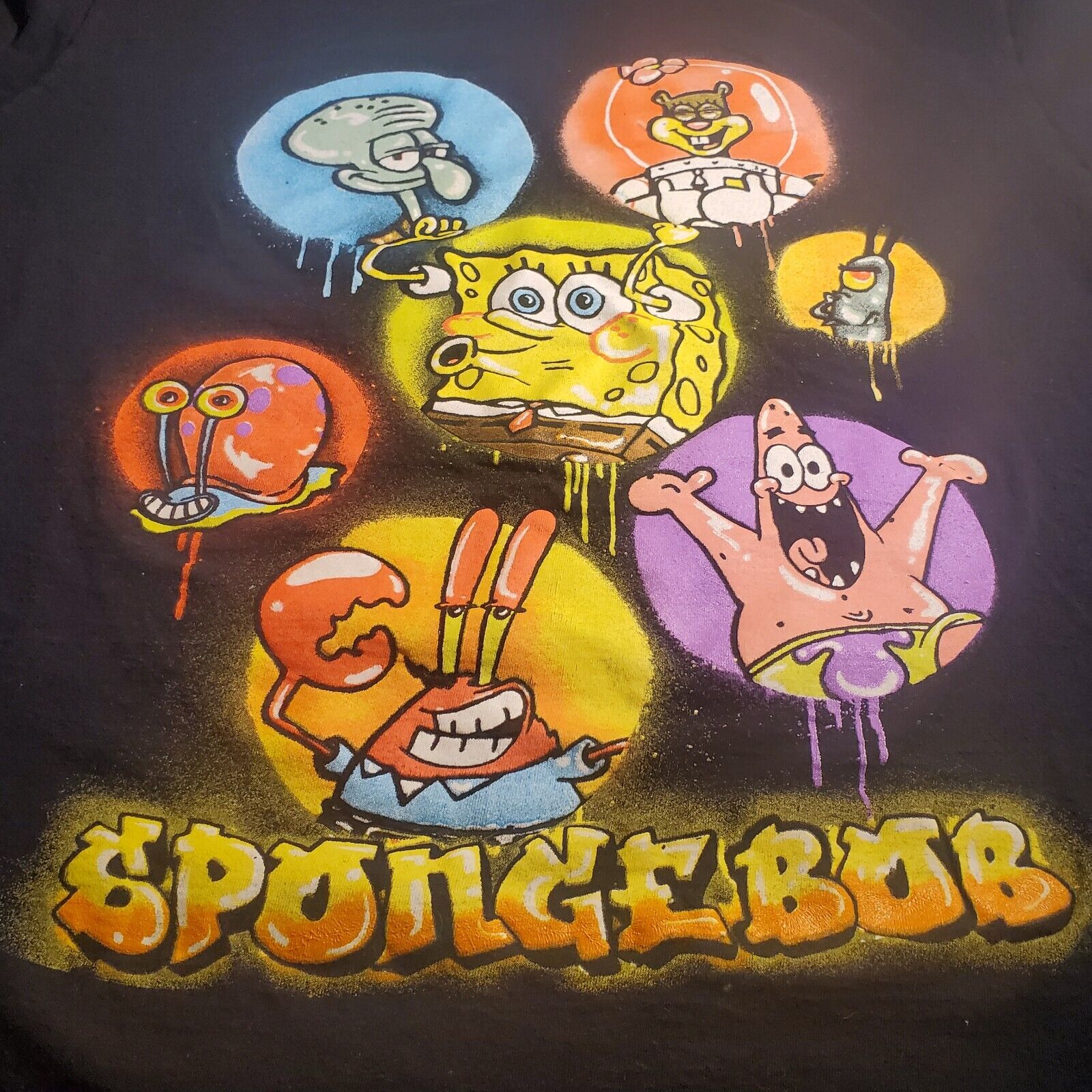 Nickelodeon SpongeBob SquarePants Squidward Men's Cotton Large Graphic Tee Glorb