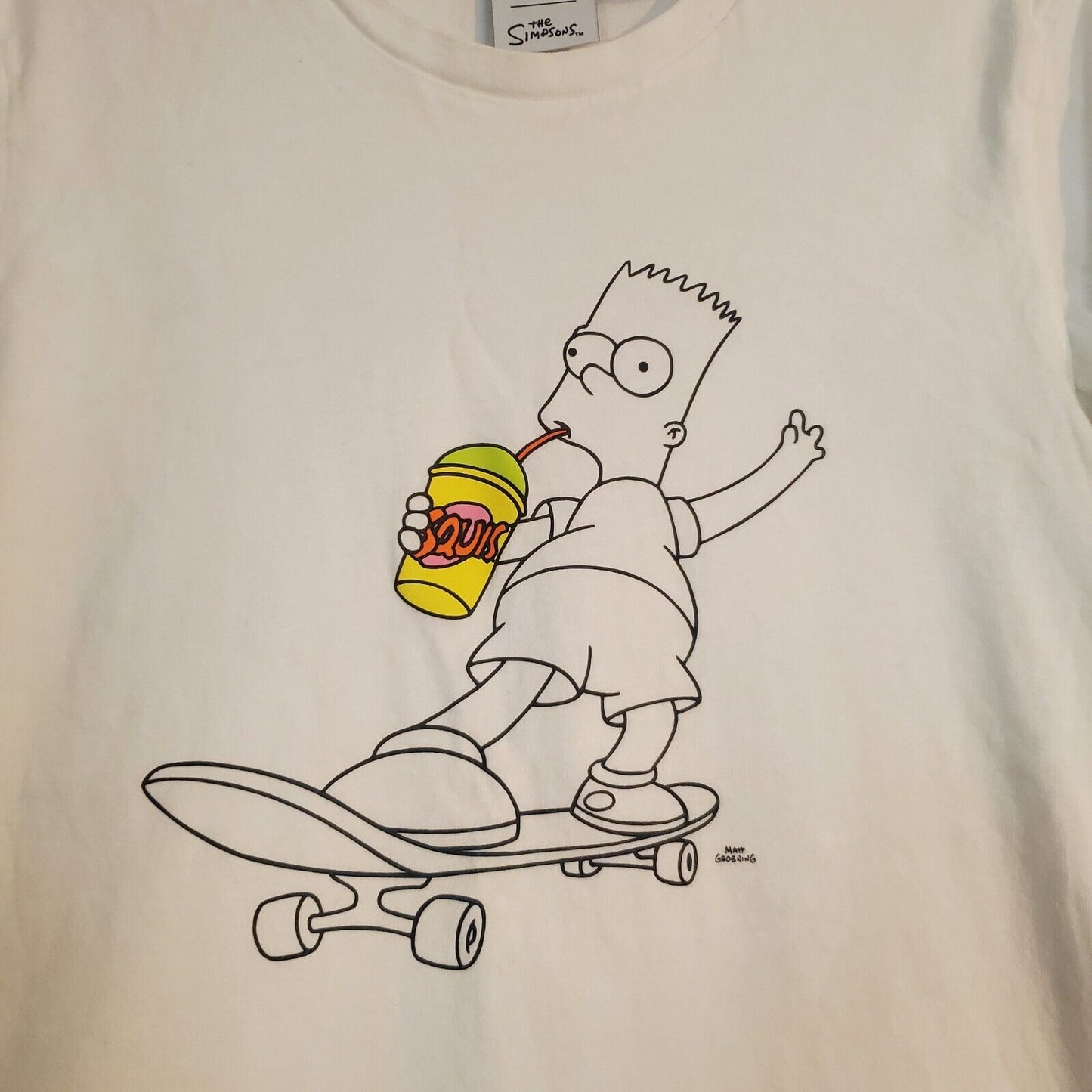 Adidas Originals x The Simpsons Squishee Tshirtt Men’s Size Small, HA5811 Bart