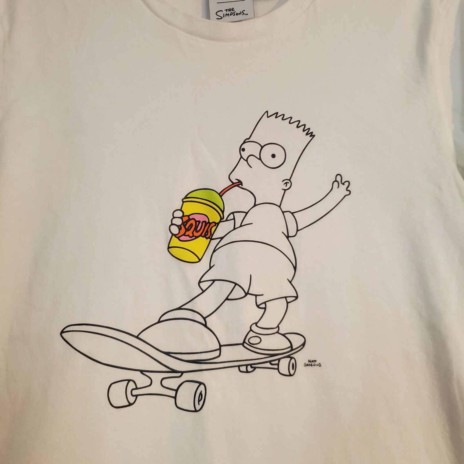 Adidas Originals x The Simpsons Squishee Tshirtt Men’s Size Small, HA5811 Bart