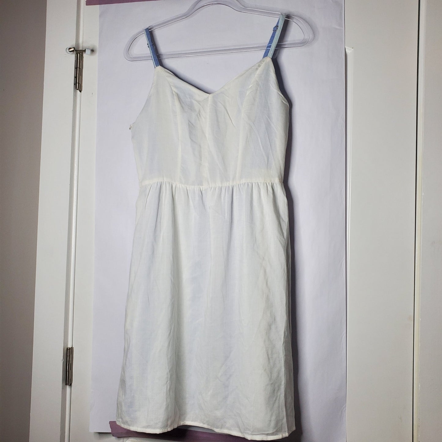 Spring dress joie stripes blue and white US 8 wodden buttons midi pockets