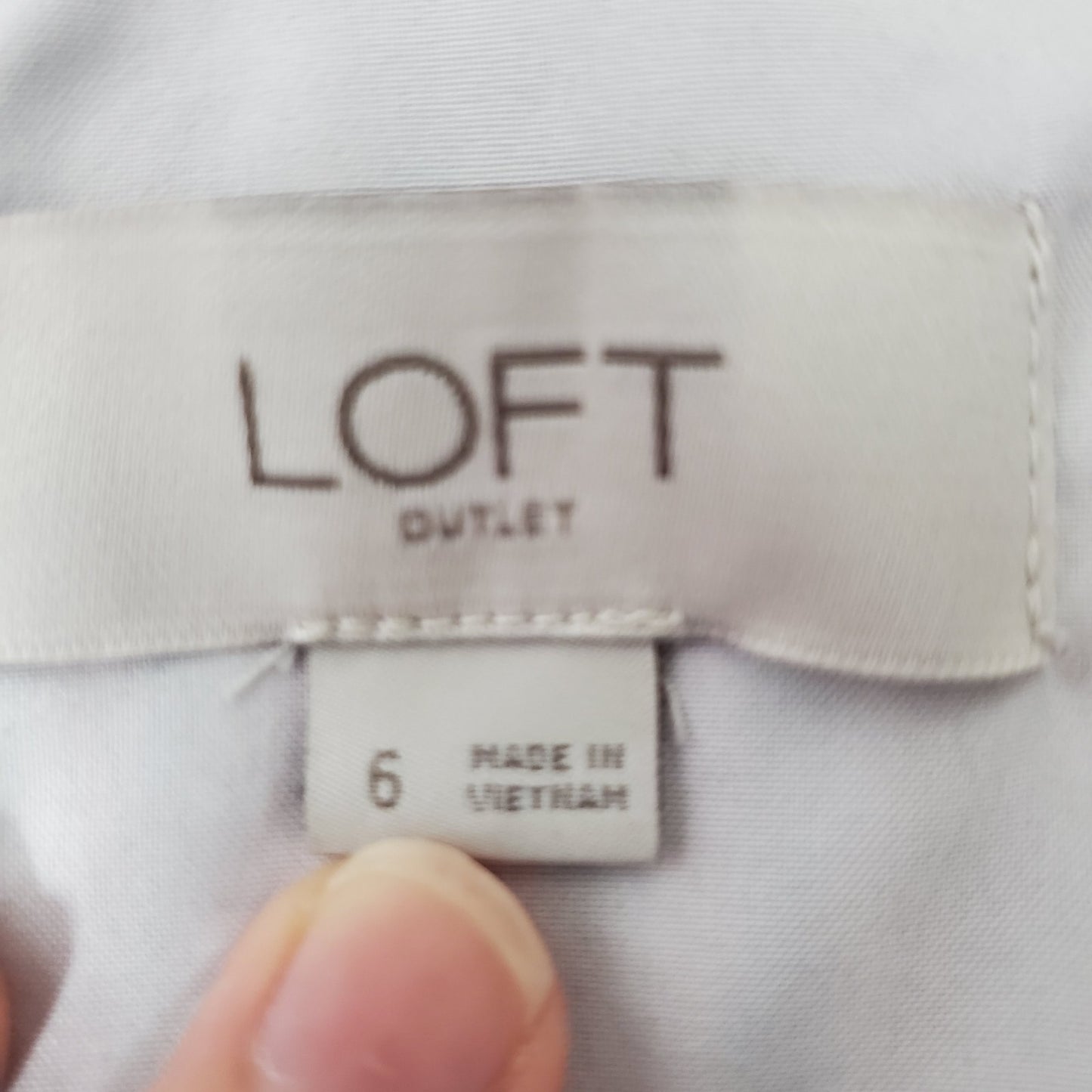 Asymmetrical vertical stripe cotton dress Loft size 6 one shoulder bow red black