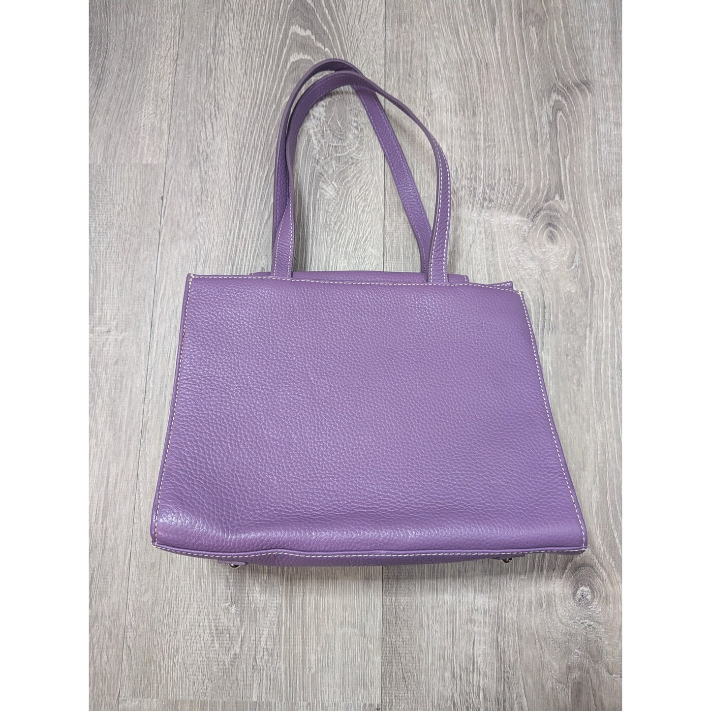 Dooney & Bourke purple shoulder leather bag purse aubergine medium bag