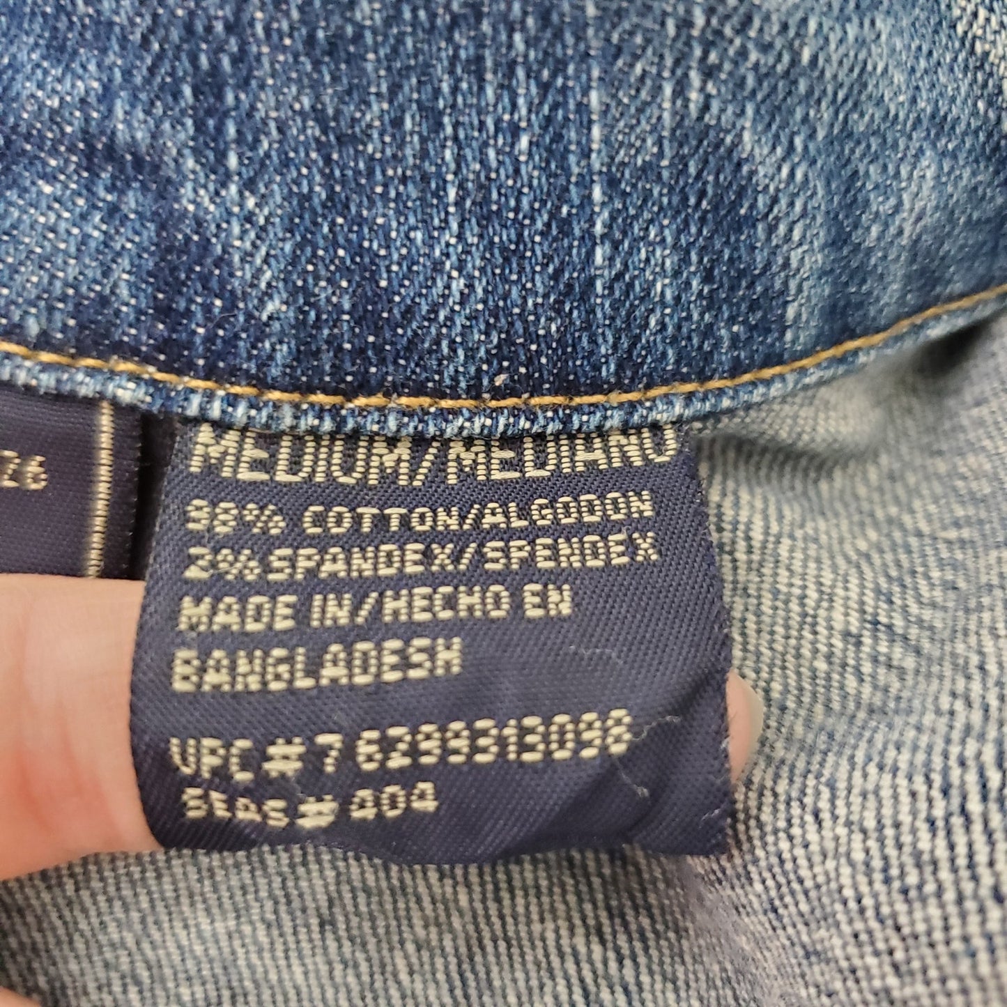 Denim jacket ombre route 66 womens size medium