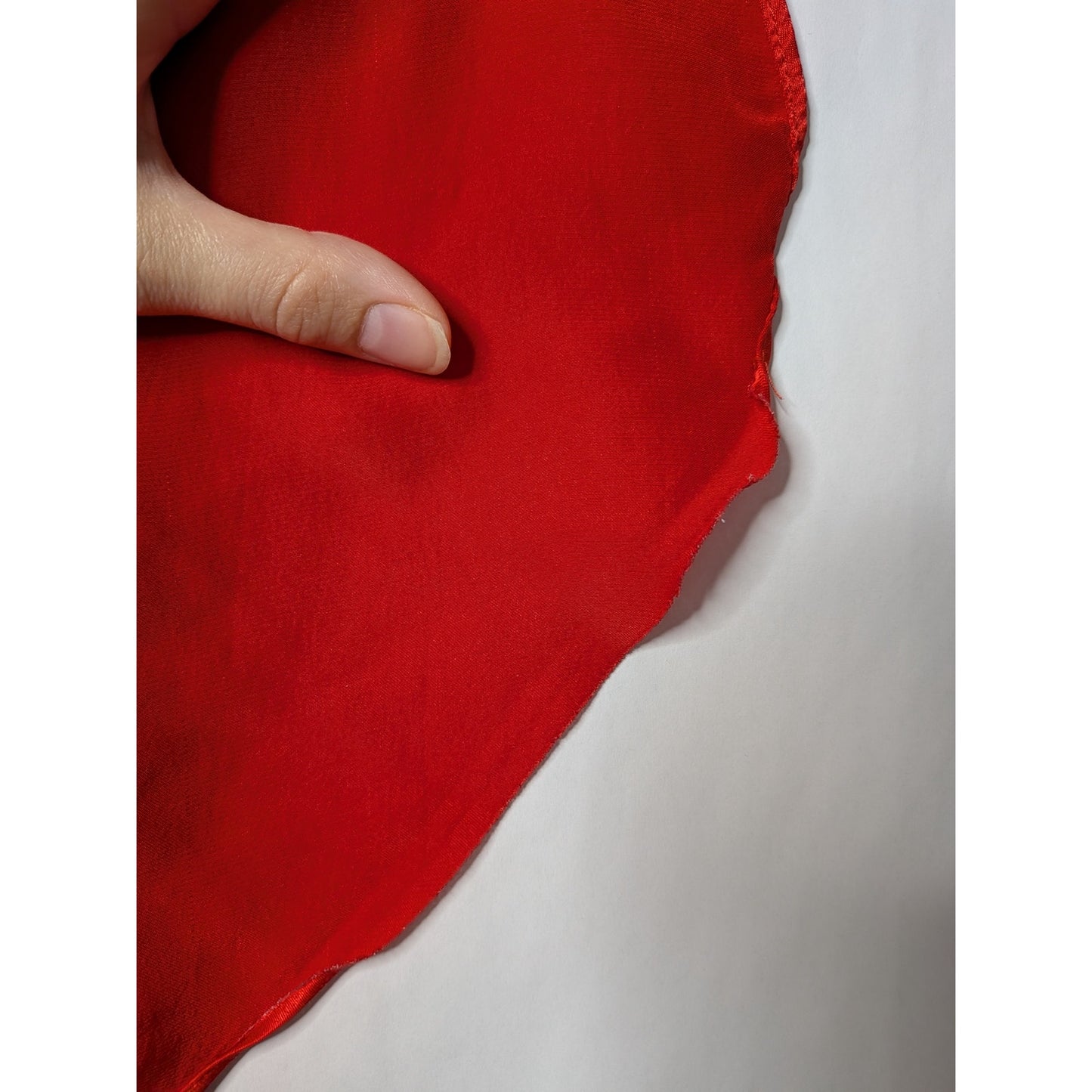 Slip dress red vintage Val Mode Lingerie dress made in usa nightgown satin