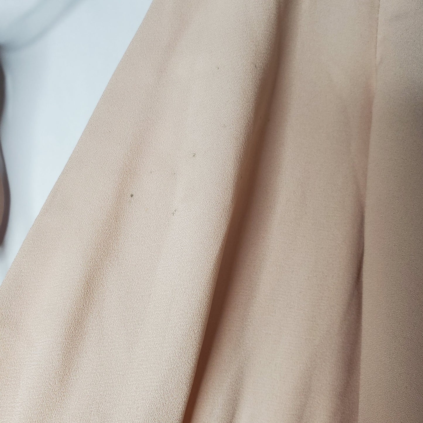 MuMu dress pastel pink feminine flowing dress bridesmaid formal dress cream