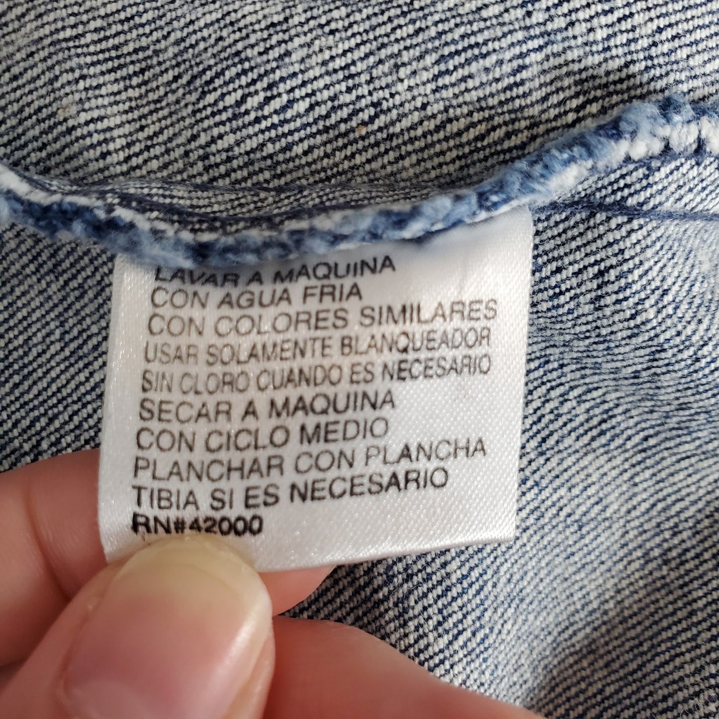 Denim jacket ombre route 66 womens size medium