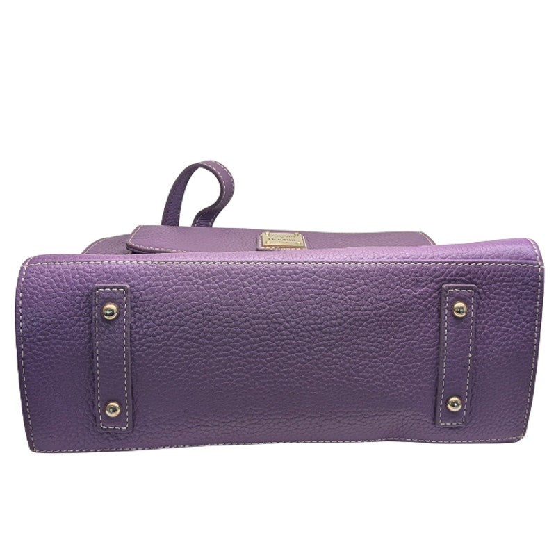 Dooney & Bourke purple shoulder leather bag purse aubergine medium bag