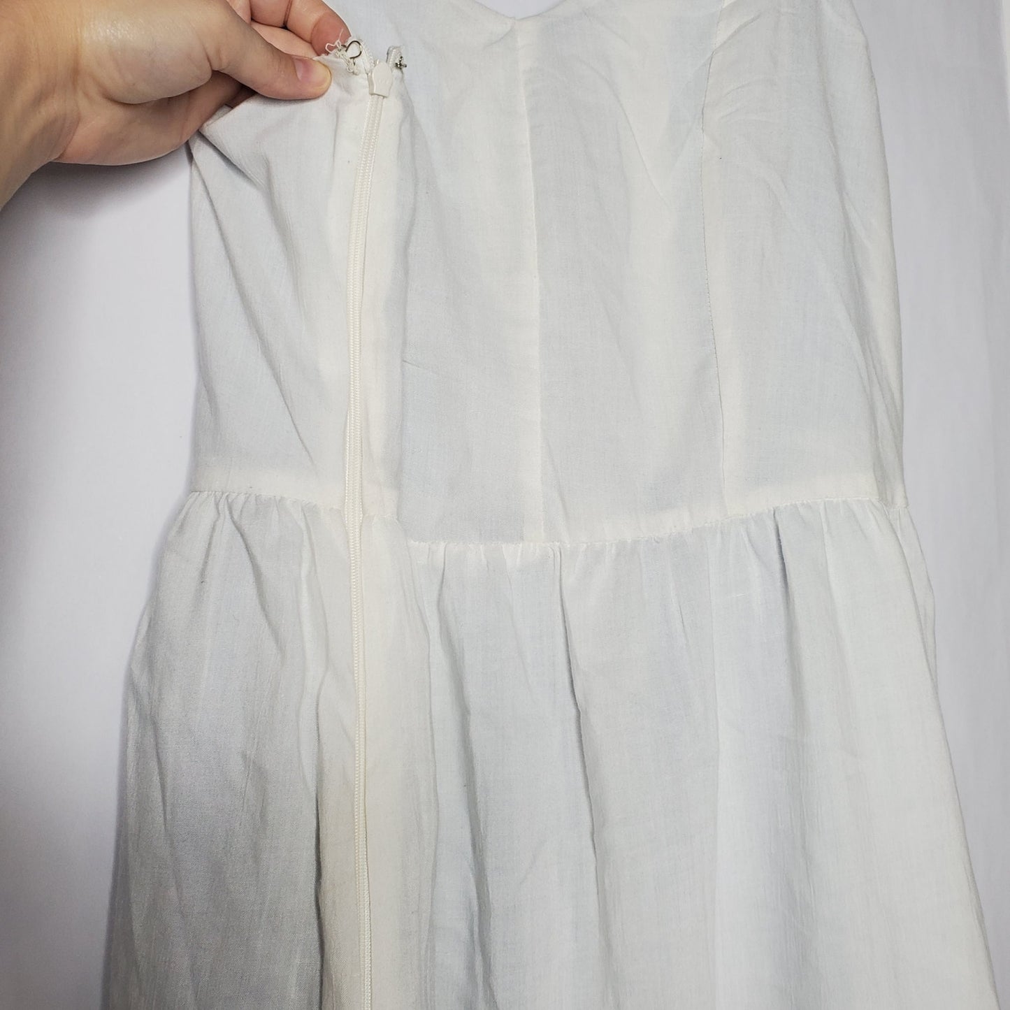 Spring dress joie stripes blue and white US 8 wodden buttons midi pockets