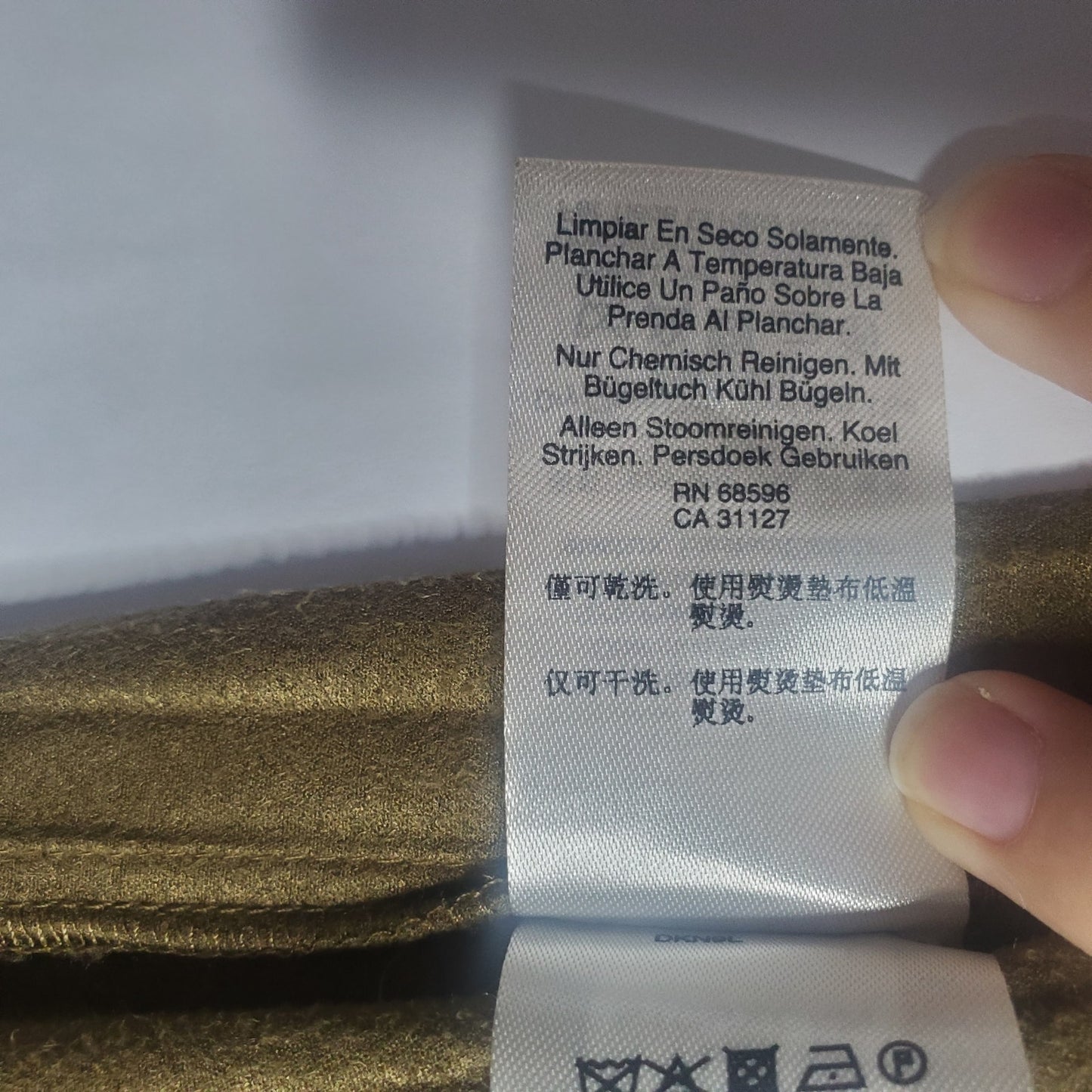 DKNY faux suede pleated green midi skirt size medium