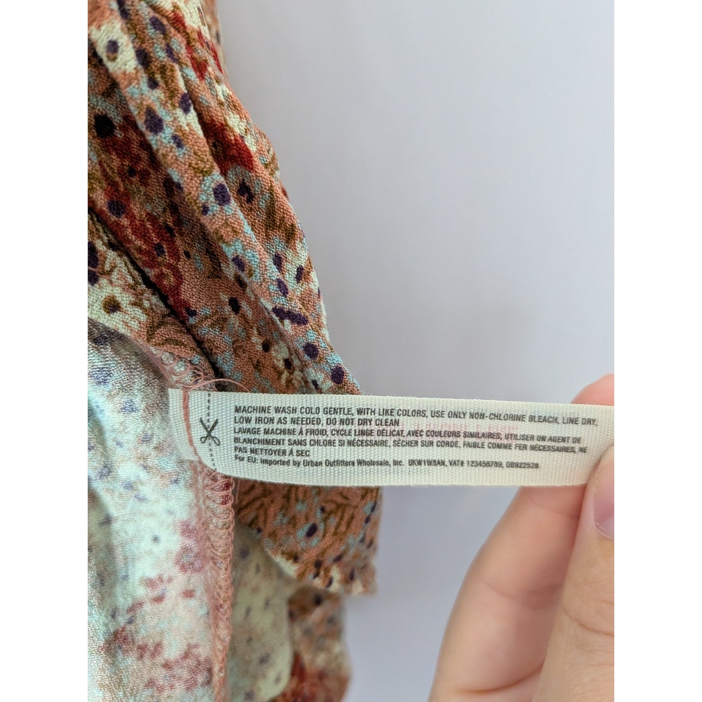 Nightie from Free People Intimately line lovely rust pink small flowers small