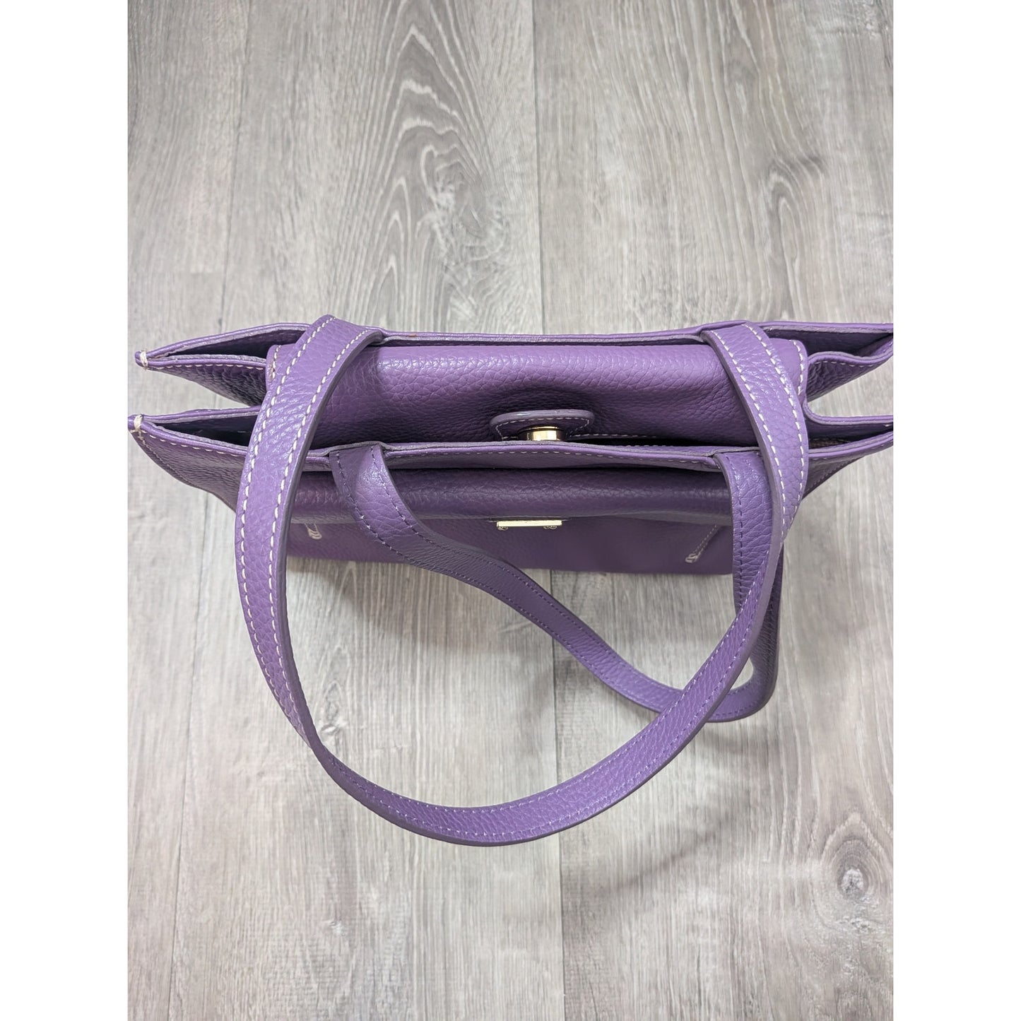 Dooney & Bourke purple shoulder leather bag purse aubergine medium bag