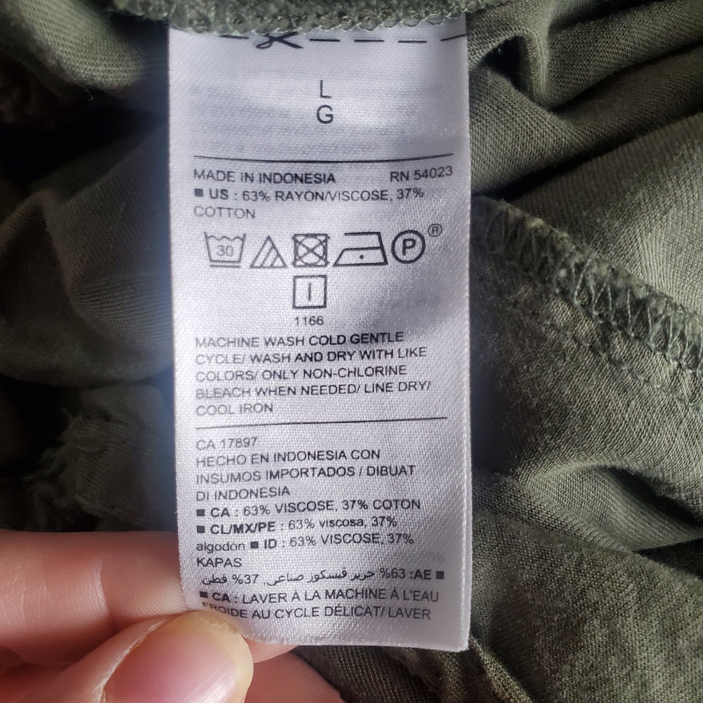 Forest green romper by Old Navy women's size large drawstring waist