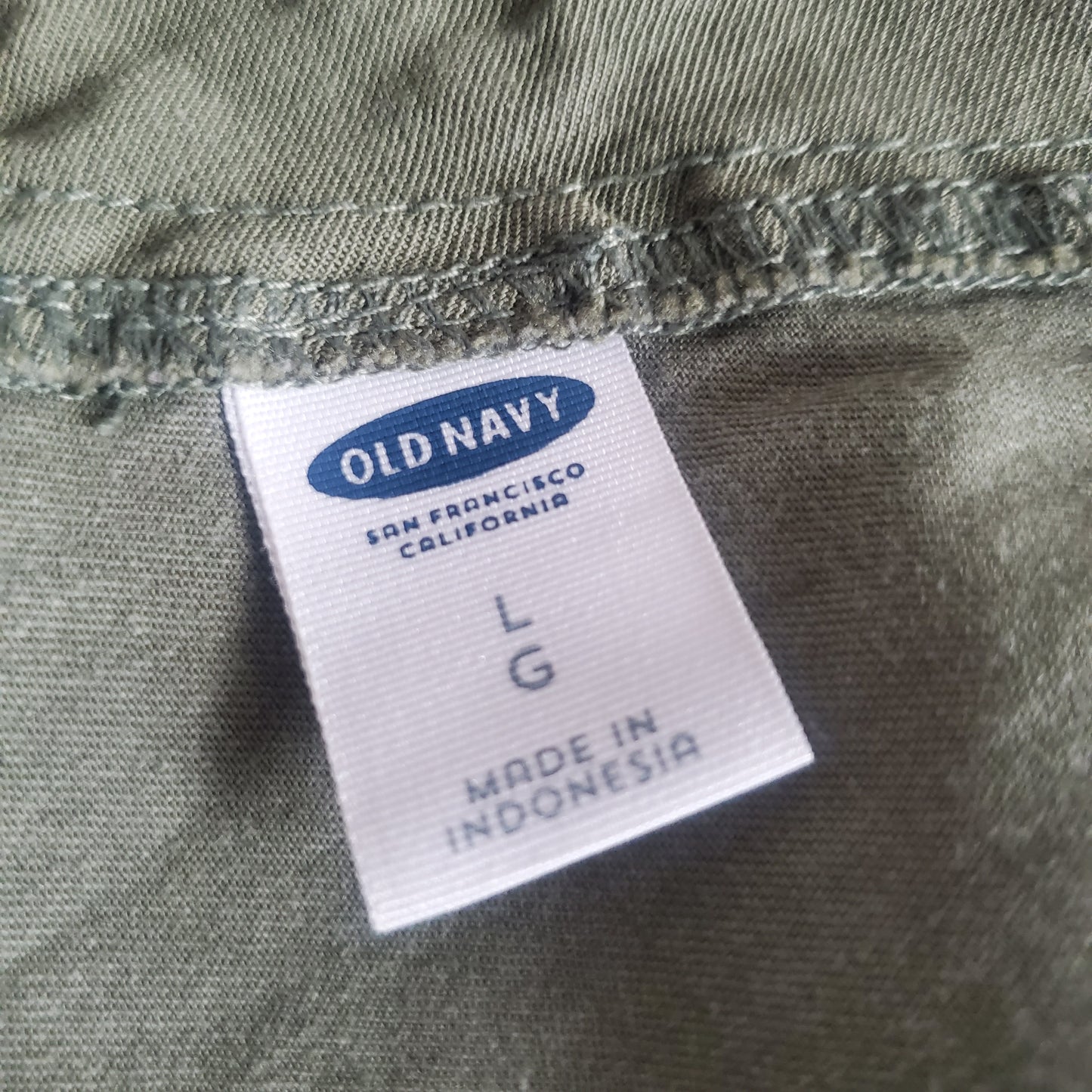 Forest green romper by Old Navy women's size large drawstring waist