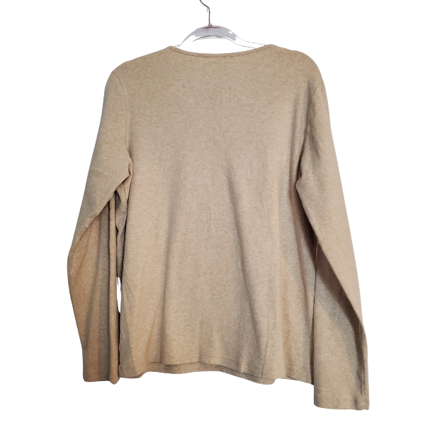 White Stag long sleeve brown tan basic long sleeve XXL 100% cotton