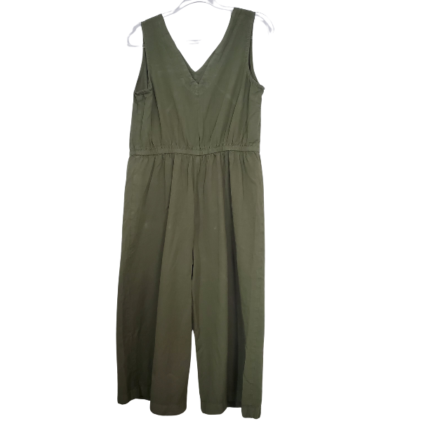Forest green romper by Old Navy women's size large drawstring waist
