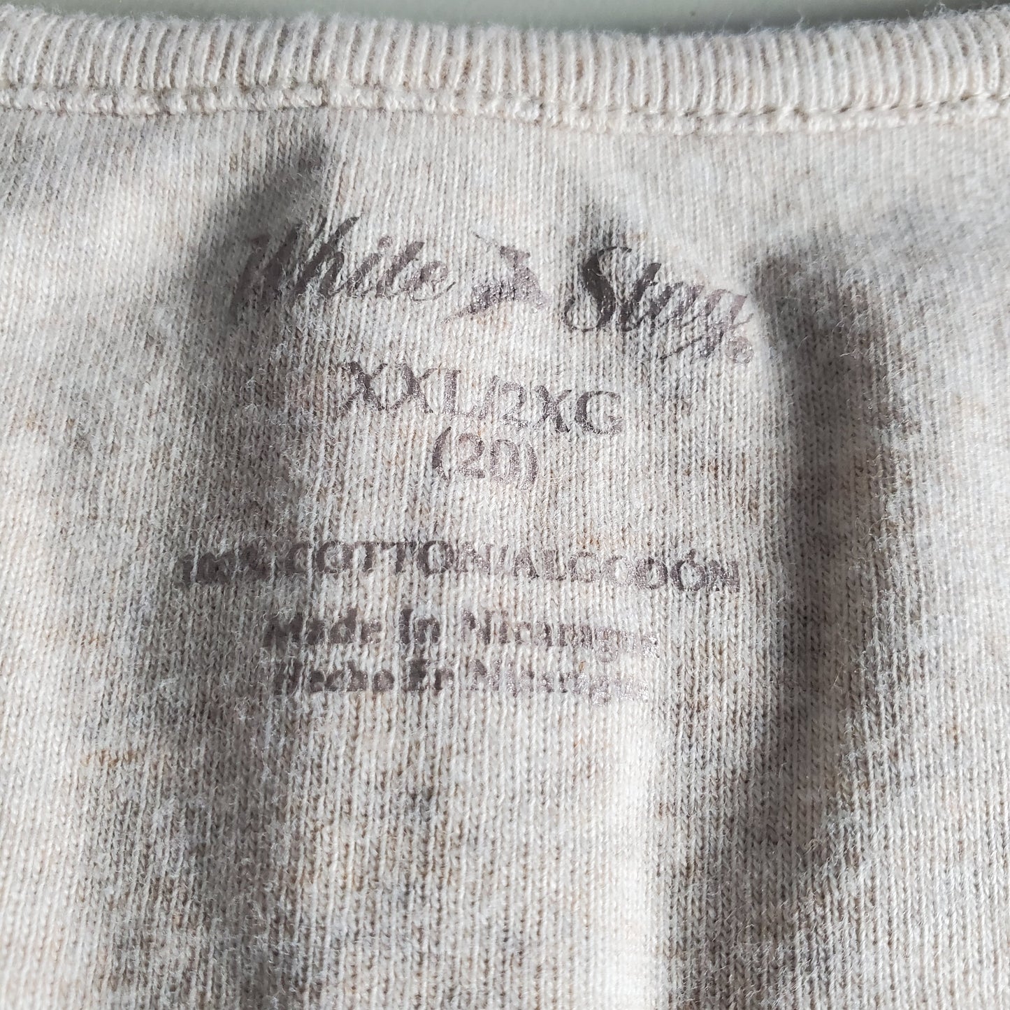 White Stag long sleeve brown tan basic long sleeve XXL 100% cotton